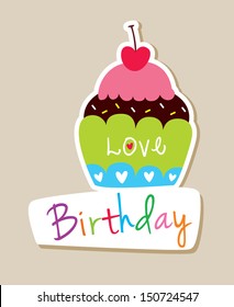 muffin birthday card