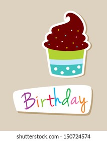 muffin birthday card