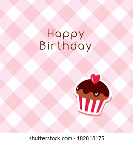 muffin birthday greeting card