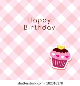 muffin birthday greeting card