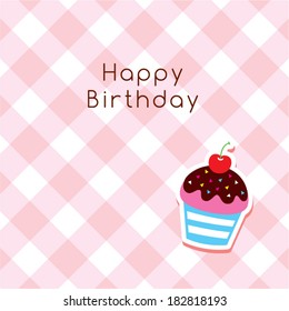 muffin birthday greeting card