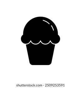 Icono de línea de concepto de panecillo. Ilustración de elemento simple. diseño de símbolo de esquema de concepto de panecillo.