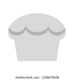 Muffin - cupcake illustration, vector dessert - delicious sweet, bakery symbol