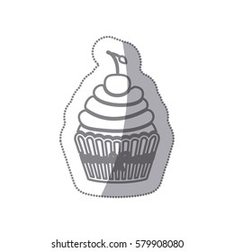 muffin cupcakes icon image design, vector illustration