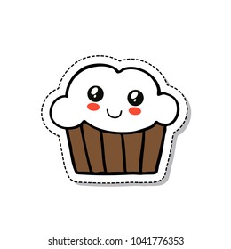 muffin doodle icon