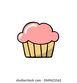 muffin doodle icon