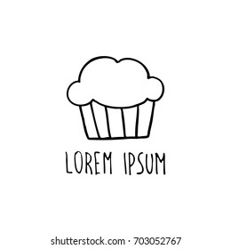 muffin doodle icon