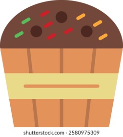 Muffin Flat Illustration Vector Design