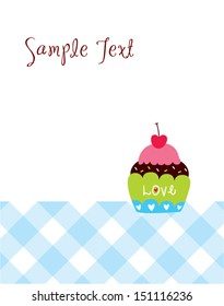 muffin greeting card