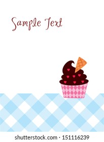 muffin greeting card
