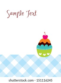 muffin greeting card