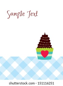 muffin greeting card