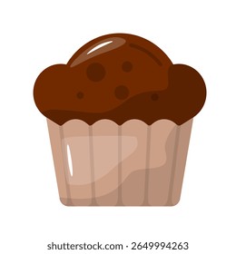 Muffin icon. bakery, cupcake, dessert, snack, sweet, pastry, breakfast, treat. Vector Icon Illustration