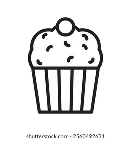 Muffin icon Black and white logo