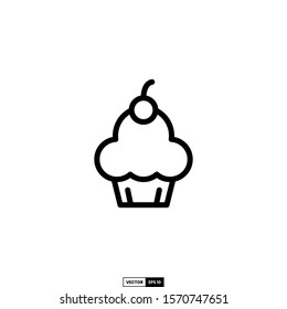 Muffin icon, design inspiration vector template for interface and any purpose