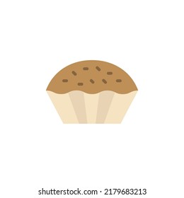 muffin icon flat style design. muffin icon vector illustration. isolated on white background.