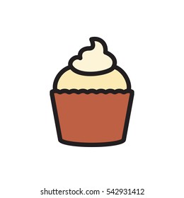 muffin icon illustration isolated vector sign symbol