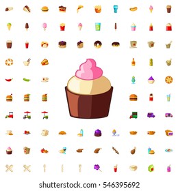 muffin icon illustration isolated vector sign symbol