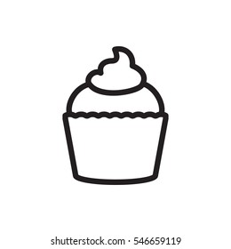 muffin icon illustration isolated vector sign symbol