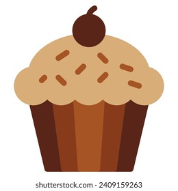 Icono de muffin para web, app, infografía, etc