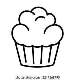 Muffin Icon Logo Design Vector Template Illustration Sign And Symbol Pixels Perfect