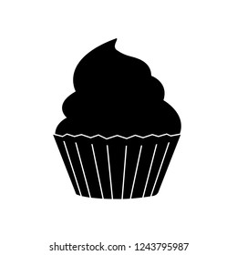 Muffin icon, logo on white background