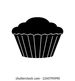 Muffin icon, logo on white background