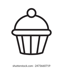 Muffin Icon Perfect for Bakery and Dessert Designs