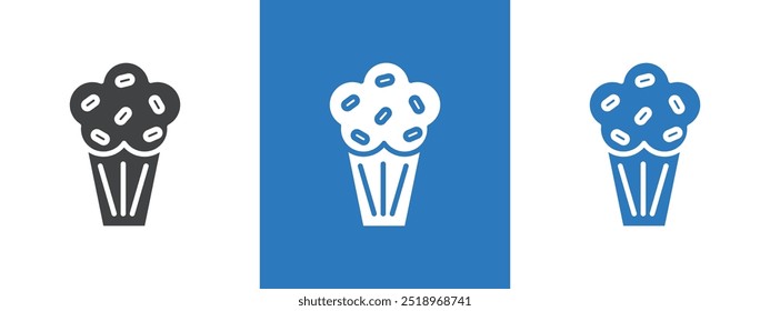 Muffin Icon thin line illustration