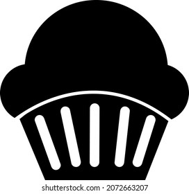 muffin icon. muffin vector design. sign design. black color.eps