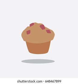 Muffin icon, vector illustration design. Sweets collection.