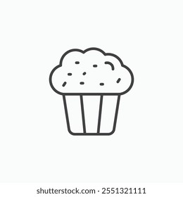 Muffin icon vector illustration. EPS10