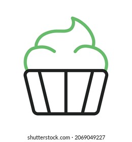 Muffin icon vector image. Can also be used for Physical Fitness. Suitable for mobile apps, web apps and print media.