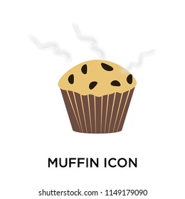 Muffin icon vector isolated on white background for your web and mobile app design, Muffin logo concept