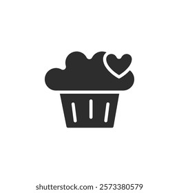 Muffin Icon web design in vector