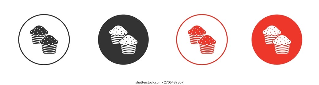 Ícone de muffin. web vetor design