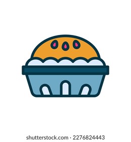 icono de muffin para tu sitio web, móvil, presentación y diseño de logotipo.