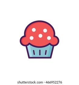 Muffin Illustration Icon