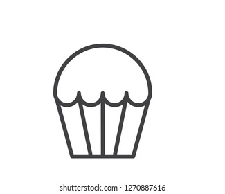 muffin line icon illustration vector,muffin line icon illustration design
