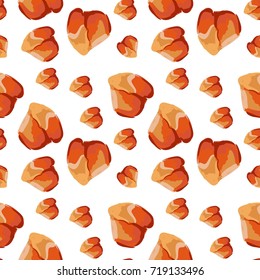 Muffin llustration for menu, cards, patterns, wallpaper. Seamless pattern