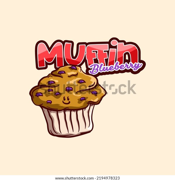 Muffin Logo Cartoon Style Vector File Stock Vector (Royalty Free ...