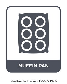 muffin pan icon vector on white background, muffin pan trendy filled icons from Kitchen collection, muffin pan simple element illustration
