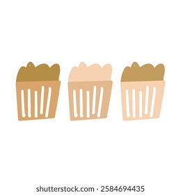 muffin pattern featuring delicious, flaky pastries in a stylish and modern design. Perfect for textiles, packaging, backgrounds, and digital projects. Ideal for bakeries, cafés, and food-t