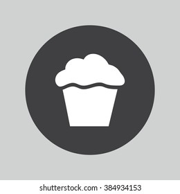 Muffin sign icon. Cupcake symbol
