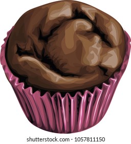 Muffin - stylized vector icon