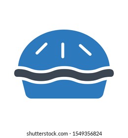 muffin vector colour line icon