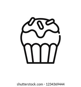 Muffin vector icon