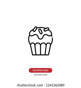 Muffin vector icon