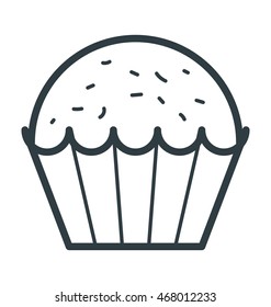 Muffin Vector Icon