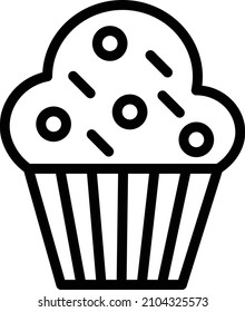 Muffin Vector Icon Design Illustration